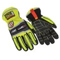 Ringers Gloves Ringers Gloves RG-327-09 Esg Barrier One Glove; HI VIS - Medium RG-327-09